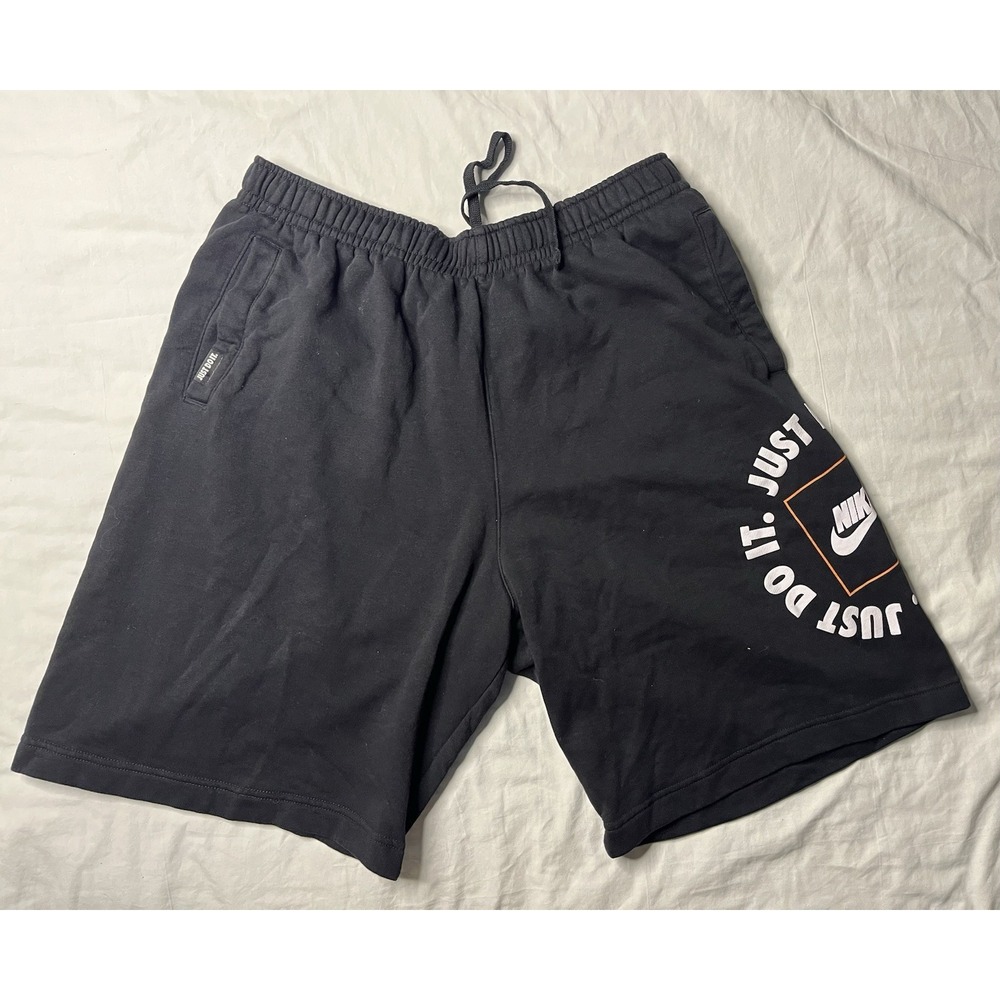 Nike Sweat Shorts Men's XL-T Black Just Do it Pockets DA0182-010